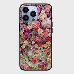 Чехол для iPhone 13 Pro Бутоны роз, цвет: 3D-черный