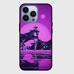 Чехол для iPhone 13 Pro Фантазийный силуэт - vaporwave, цвет: 3D-черный