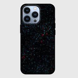Чехол для iPhone 13 Pro Красные и синие точки, цвет: 3D-черный