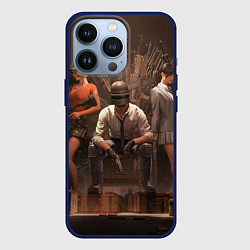 Чехол для iPhone 13 Pro PUBG игра, цвет: 3D-тёмно-синий