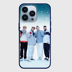 Чехол для iPhone 13 Pro Stray Kids winter, цвет: 3D-тёмно-синий