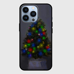 Чехол для iPhone 13 Pro Огни на новогодней елке, цвет: 3D-черный