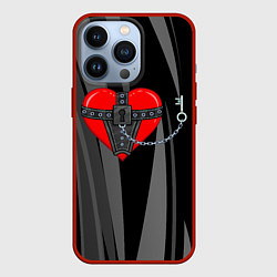 Чехол iPhone 13 Pro Сердце и ключ bdsm