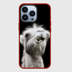 Чехол для iPhone 13 Pro Веселый верблюд, цвет: 3D-красный