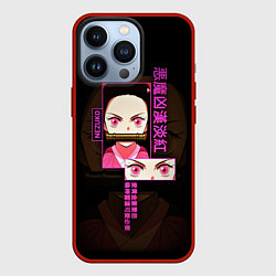 Чехол для iPhone 13 Pro Персонаж Незуко Камадо: Клинок, рассекающий демоно, цвет: 3D-красный
