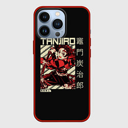 Чехол для iPhone 13 Pro Танджиро Камадо: Клинок, рассекающий демонов, цвет: 3D-красный