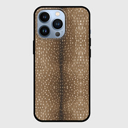 Чехол для iPhone 13 Pro Текстура шкуры пятнистого оленя, цвет: 3D-черный