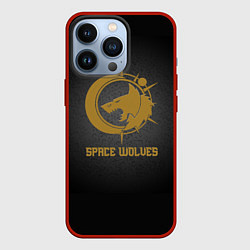 Чехол для iPhone 13 Pro Космические волки, цвет: 3D-красный