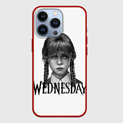 Чехол для iPhone 13 Pro Уэнсдэй Аддамс - Wednesday, цвет: 3D-красный