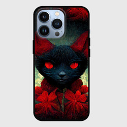 Чехол для iPhone 13 Pro Dark cat, цвет: 3D-черный