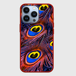 Чехол для iPhone 13 Pro Множесто сюрреалистичных цветов и стеблей, цвет: 3D-красный