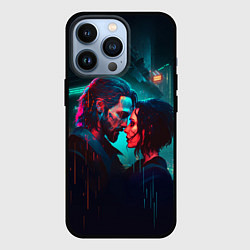 Чехол для iPhone 13 Pro Кибер любовь, цвет: 3D-черный