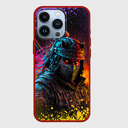 Чехол для iPhone 13 Pro Адский самурай, цвет: 3D-красный