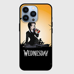 Чехол для iPhone 13 Pro Уэнсдэй с ядом, цвет: 3D-черный