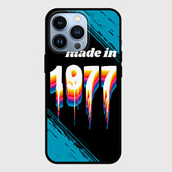 Чехол для iPhone 13 Pro Made in 1977: liquid art, цвет: 3D-черный