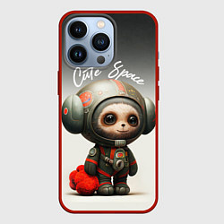 Чехол для iPhone 13 Pro Cute Space, цвет: 3D-красный