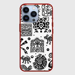 Чехол iPhone 13 Pro Знаки племени Майя