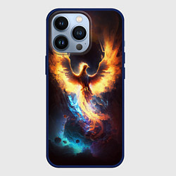 Чехол для iPhone 13 Pro Дикий Феникс, цвет: 3D-тёмно-синий
