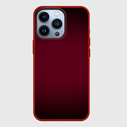 Чехол для iPhone 13 Pro Марсала темная, градиент, цвет: 3D-красный