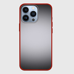 Чехол для iPhone 13 Pro Серебристый градиент, цвет: 3D-красный