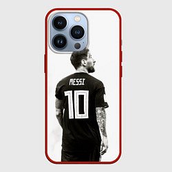 Чехол для iPhone 13 Pro 10 Leo Messi, цвет: 3D-красный