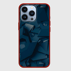 Чехол для iPhone 13 Pro Абстрактное множество металлических предметов, цвет: 3D-красный