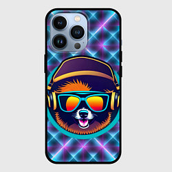 Чехол для iPhone 13 Pro Пёс-хипстер, цвет: 3D-черный