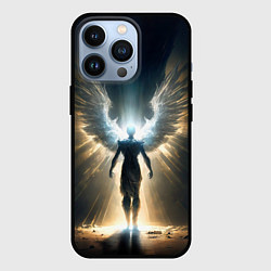 Чехол для iPhone 13 Pro Парящий мужчина ангел, цвет: 3D-черный