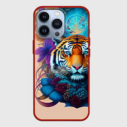 Чехол для iPhone 13 Pro Tiger tattoo - irezumi - art, цвет: 3D-красный