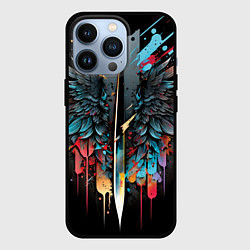 Чехол iPhone 13 Pro Психоделические крылья