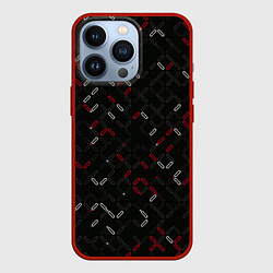 Чехол для iPhone 13 Pro Текстурный узор, цвет: 3D-красный