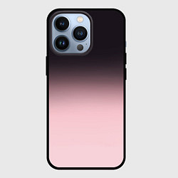 Чехол для iPhone 13 Pro Градиент: от черного к розовому, цвет: 3D-черный