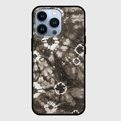 Чехол для iPhone 13 Pro Коричневый тай-дай, цвет: 3D-черный