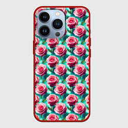 Чехол iPhone 13 Pro Узор из розовых роз