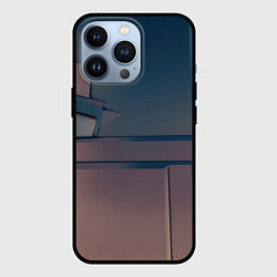 Чехол для iPhone 13 Pro Абстрактные геометрические соединения, цвет: 3D-черный