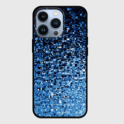 Чехол iPhone 13 Pro Геометрическое множество синих кубов