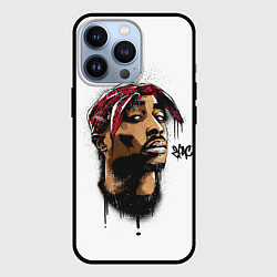 Чехол для iPhone 13 Pro 2Pac - Тупак Шакур, цвет: 3D-черный