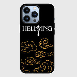 Чехол для iPhone 13 Pro Hellsing anime clouds, цвет: 3D-черный