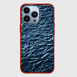 Чехол для iPhone 13 Pro Текстура мятой бумаги, цвет: 3D-красный