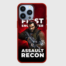 Чехол для iPhone 13 Pro First encounter assault recorn, цвет: 3D-красный