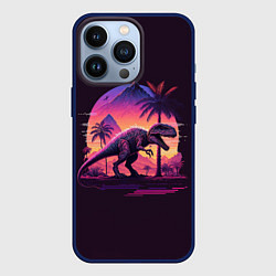 Чехол для iPhone 13 Pro Retrowave Trex, цвет: 3D-тёмно-синий