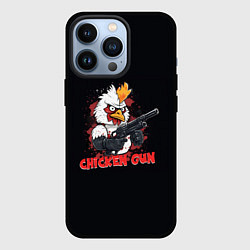 Чехол для iPhone 13 Pro Chicken gun pew pew, цвет: 3D-черный
