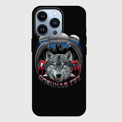 Чехол для iPhone 13 Pro Спецназ ГРУ - разведчик, цвет: 3D-черный