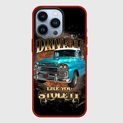Чехол для iPhone 13 Pro Пикап Chevrolet Apache 3100 1959 года, цвет: 3D-красный