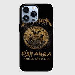 Чехол для iPhone 13 Pro Металлика с гербом Сан Франциско, цвет: 3D-черный