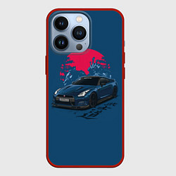 Чехол для iPhone 13 Pro Nissan GTR Godzilla, цвет: 3D-красный