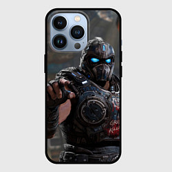 Чехол для iPhone 13 Pro Gears of war Клейтон Кармайн, цвет: 3D-черный