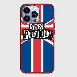 Чехол для iPhone 13 Pro Sex Pistols - панк рок, цвет: 3D-красный