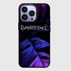 Чехол для iPhone 13 Pro Evanescence neon monstera, цвет: 3D-черный
