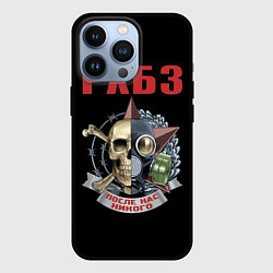 Чехол для iPhone 13 Pro РХБЗ, цвет: 3D-черный